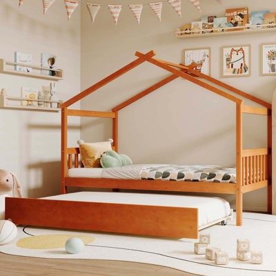 Lit en bois avec lit gigogne escamotable Creative