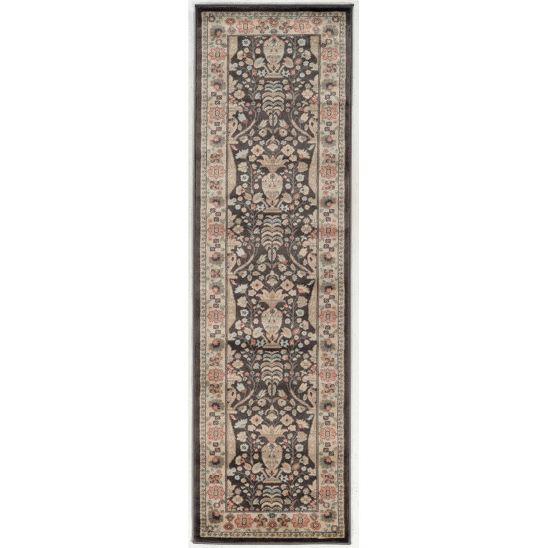 Tapis oriental brun Garda, Tapis de couloir : 2 pi 2 po x 7 pi 7 po