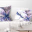 Coussin lombaire à motif floral fractal