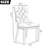 Blakeway Modern Velvet Wingback Tufted Upholstered Dining Chairs with Solid Wood Legs-310485842-310485841-318513283