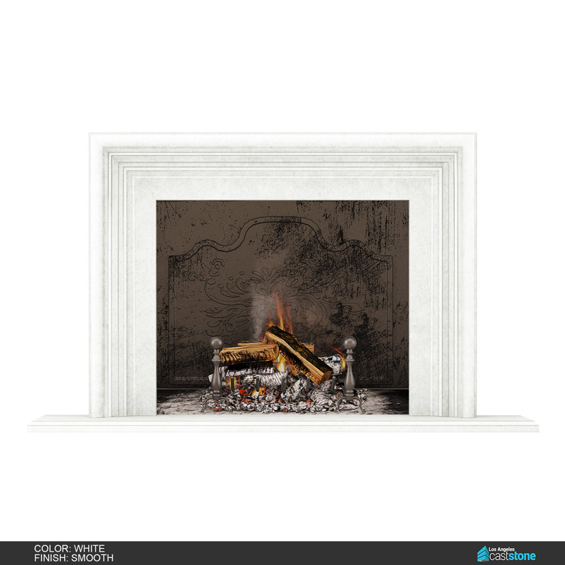 Oslo Fireplace Surround, Smooth White