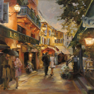 «Evening in Paris» par Marilyn Hageman - reproduction d'art sur toile tendue