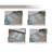 Bathroom Rugs Set of 4, Ultra Soft Microfiber Mats, Absorbent & Quick Drying, Non-Slip Rubber Backing, Machine Wash Bathroom Mats for Tub, Shower, Sink, Toilet – 21x54, 24x40, 17x24, 20x32 Turquoise-470430428