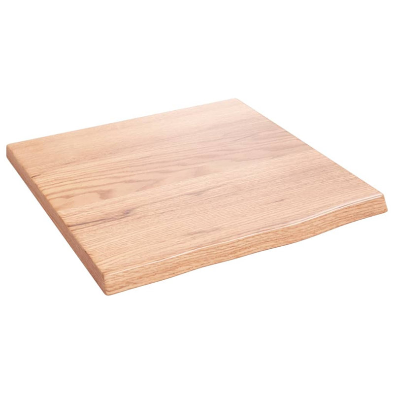 Morisseau 40cm Solid Wood Single Bathroom Vanity Top, Light Brown
