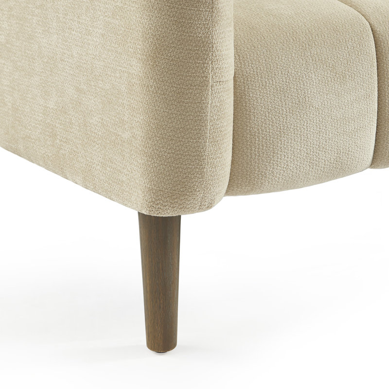 ANDYDECO Modern Style Accent Chair, Beige