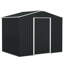 Lapathos  7.7 ft. W x 5.7 ft. D Metal Garden Shed-560883587