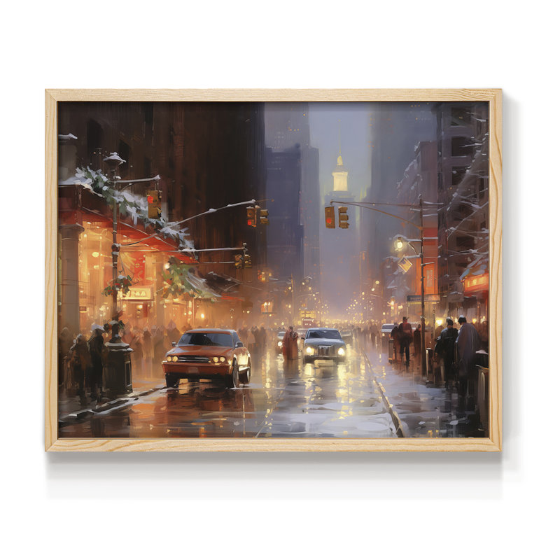 Chirstmas Art-CDX III - Reproduction encadrée - Restickable, H 8 po x l 10 po, Naturel