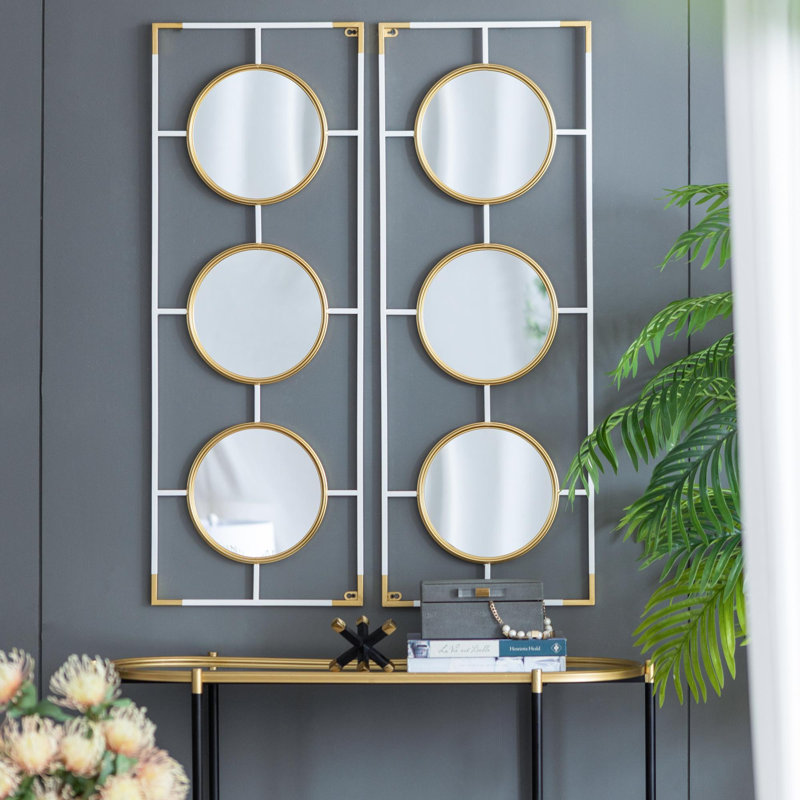 Gold And White Frame With Mirror
