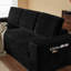 Canapé modulaire de 104 po avec méridienne, canapé en velours côtelé moelleux à assise profonde, canapé en mousse à mémoire de forme, sans assemblage requis