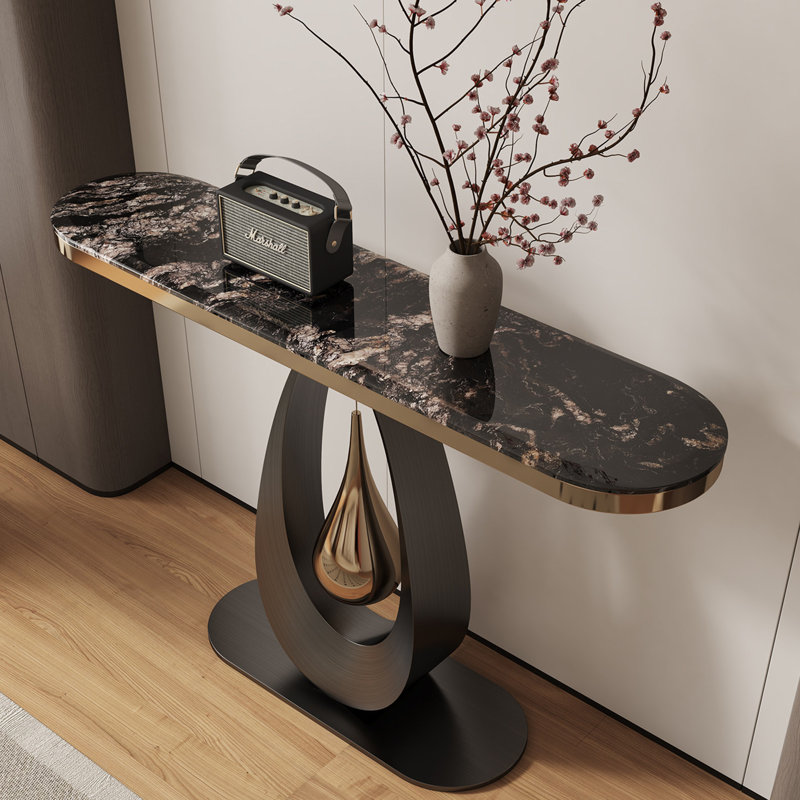Console moderne simple et luxueuse, Multicolored, 33.5" H x 63" W x 13.8" D