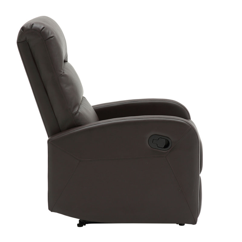 Fauteuil inclinable contemporain en similicuir brun Dormi par Lumisource, Brun
