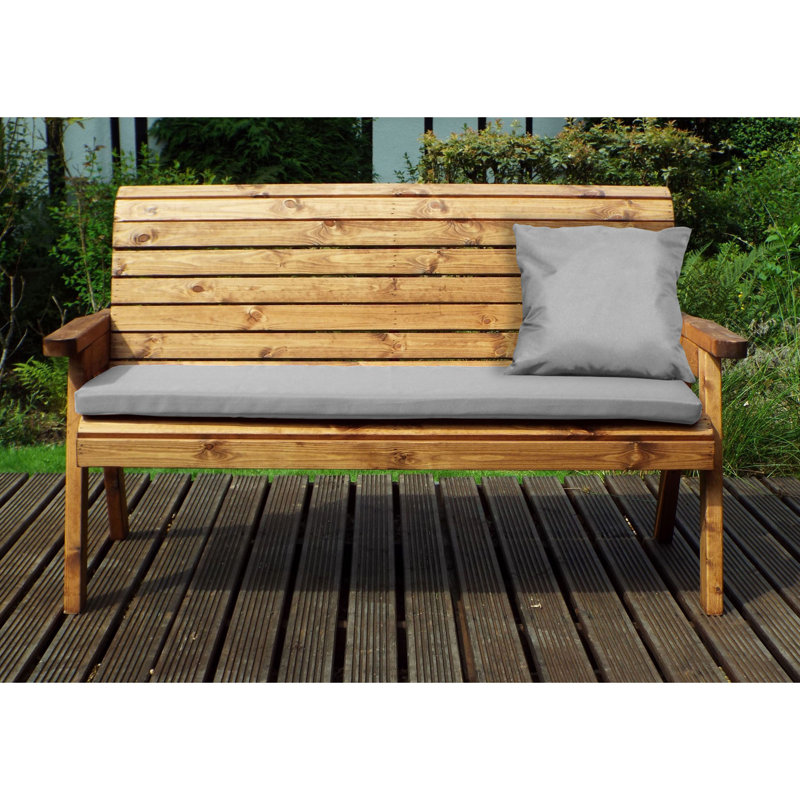 Fugate Solid Wood Outdoor Bench, Grey