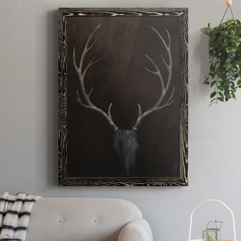 «Fourche Buck», reproduction sur toile, Impression encadrée, H 37,5 po x l 27,5 po, Noir