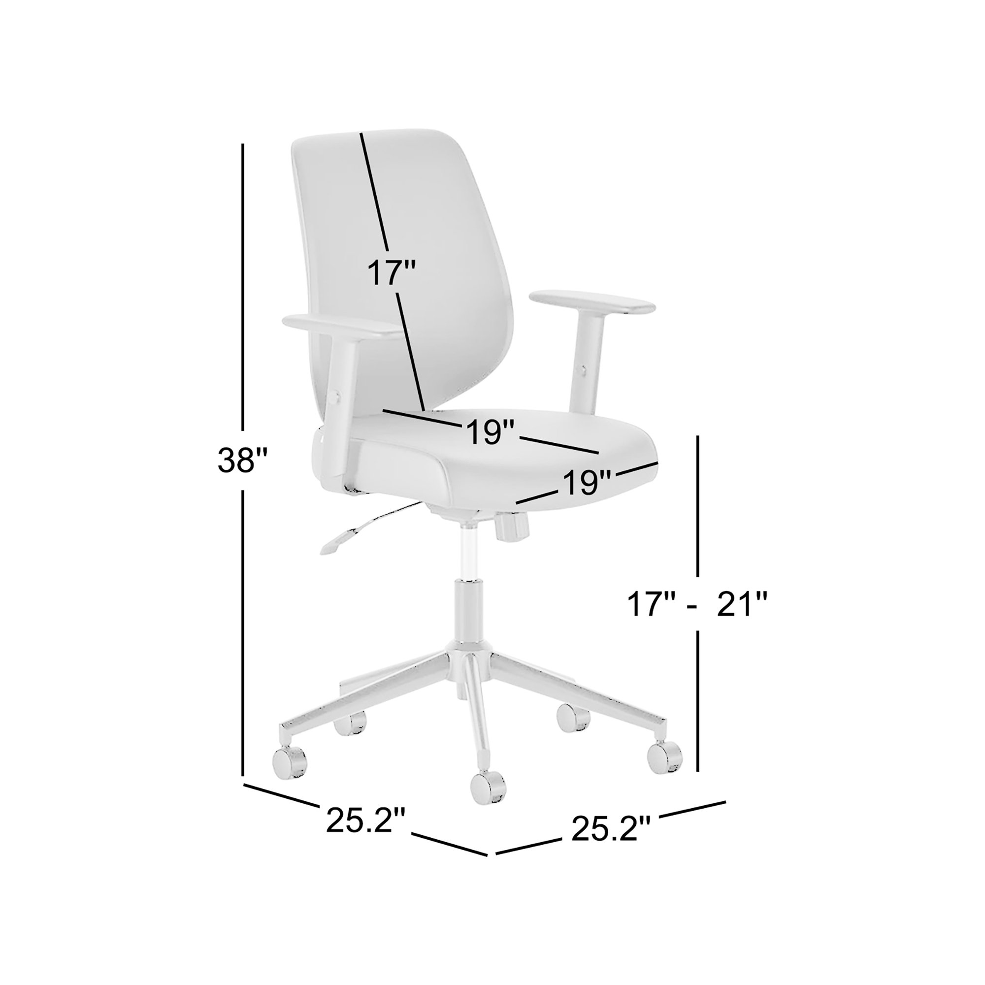 Daily Chair, White, Limestone