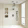 Rainfall Symphony 12inch 3-Function Dual Shower Head Thermostatic Shower System with 3 Sprays Handheld
