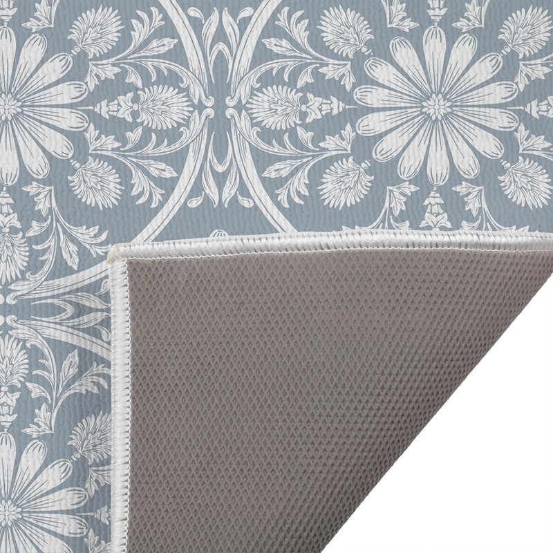 Paillasson Daisy, Bleu denim, L 34 po x L 21 po
