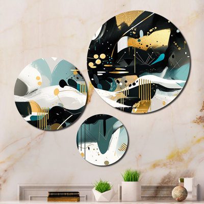Abstract Wall Decor on Metal