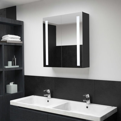 Kamps 62mm W 60mm H Surface Framed Medicine Cabinet Mirror 3 Fixed