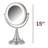 8.5" Lighted Tabletop Magnified Makeup Mirror, Plug In-93601537