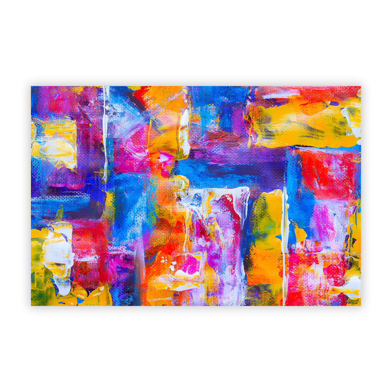 Abstract Art Paitning by S.Johnson - Wall Art, 59.4cm H x 84.1cm W x 0.1cm D, Unframed Paper