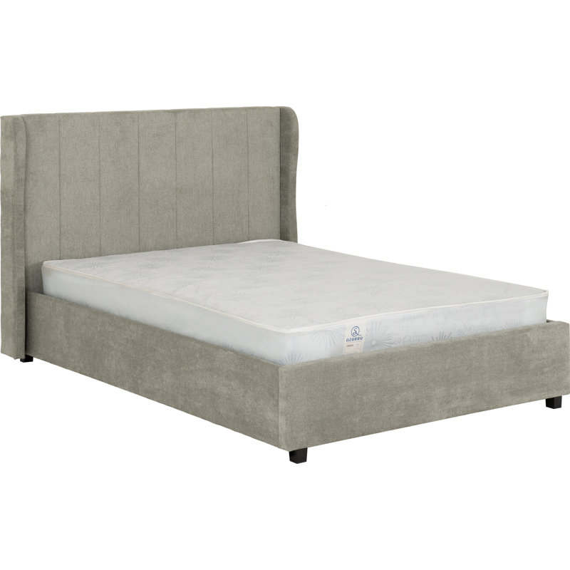 Swithun Upholstered Ottoman Bed, Dark Grey, Double (4'6)