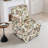 Flannel single dining chair with soft seat cushion and backrest, no armrests, matching pillow can be used as waist cushion, this dining chair can be used in the living room-833825117