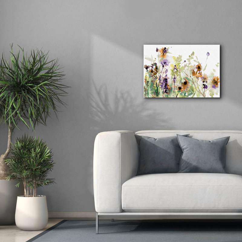 «Autumn Meadow Flowers» par Katrina Pete, art mural sur toile, 26 po x 18 po