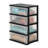 IRIS 4 Drawer Plastic Wide Chest, Black