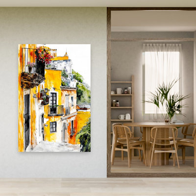 Art de la ville de la vieille ville colorée