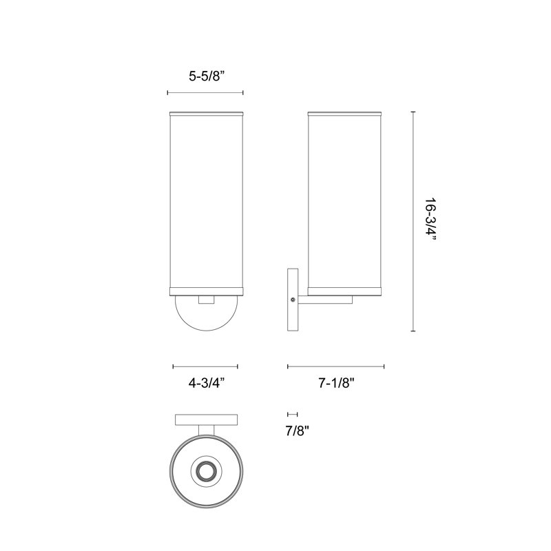 Revolve II 1 - Light Wallchiere, Natural Brass