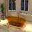 Marfa 67'' x 30'' Runway Semi Transparent Resin Freestanding Soaking Bathtub-102880178