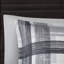 Édredon pour lit simple - Tissu écossais noir avec coussins décoratifs et 2 taies décoratives-120218250