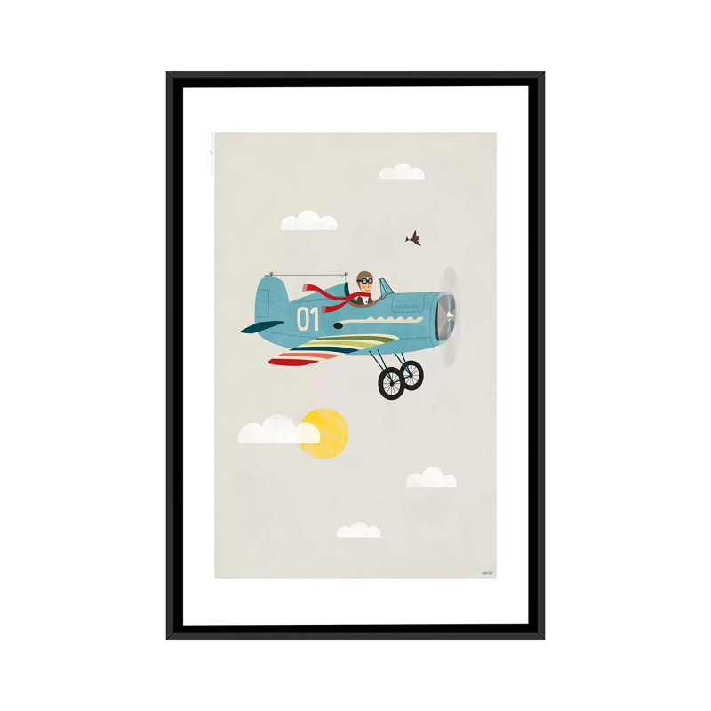 « plan », impression sur toile tendue, H 26 po x l 18 po x P 1,5 po, Toile avec cadre noir