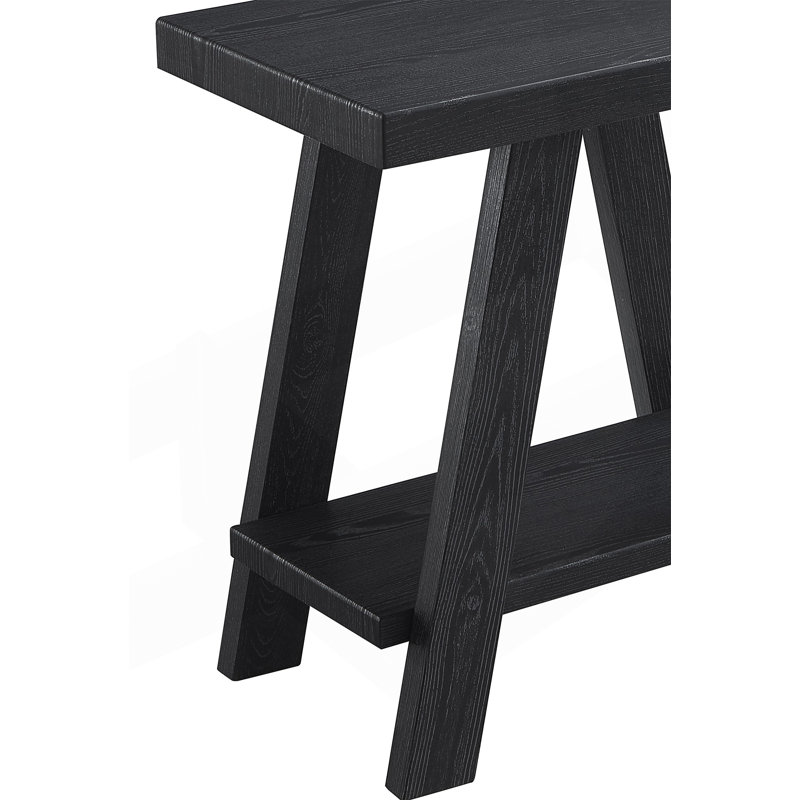 Table d'appoint Contemporary, Noir, Noir, L 23,5 po x P 14 po x H 22 po
