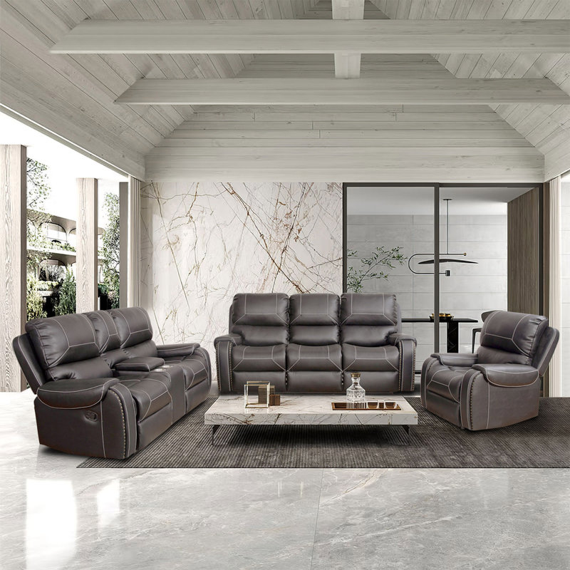 Fauteuil inclinable en similicuir pour canapé