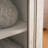 Tall Storage Cabinet With Glass Doors & Shelves-2127966806