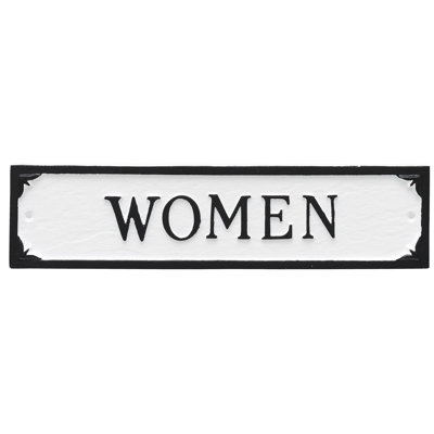 Women Restroom Statement Address Plaque