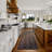 Custom Size Runner Rug Choose Your Length Hexagon Trellis Design Brown Color-1659809062