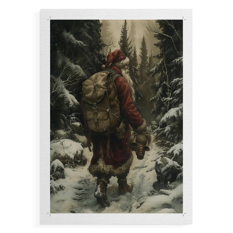 Art des Fêtes de Noël DCxxvii - reproduction de toile seulement - non encadrée, H 18 po x l 12 po