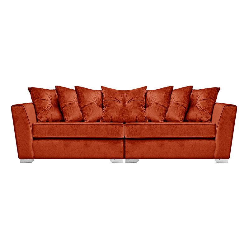 Quade Sofa, 3, Dark Orange