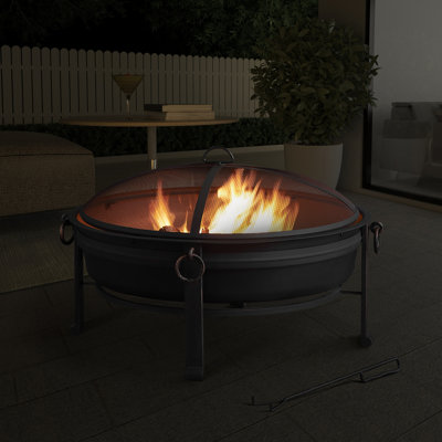 Round Steel Wood Burning Smokeless Fire Pit