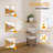 3-Tier 30" Wooden Round Corner Shelf for Living Room, Office-1377151077