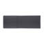 / Coussin de chaise longue - Eau gris foncé - Mousse de coquille extérieure avec attaches 27,75 po x 75,74 po x P 4,02 po
