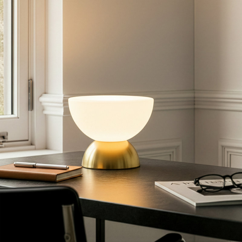 Lampe de table à DEL à double dôme à intensité variable 5 po Lamina