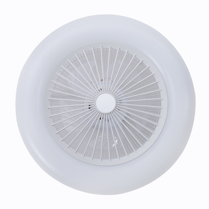 55cm Ceiling Fan with LED Lights, White