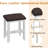 Farmhouse Style 7-Piece Dining Table Set For 4-6 People, 63" Extendable Kitchen Table Set With 4 Dining Chairs And 2 PU Upholstered Stools-2128414451