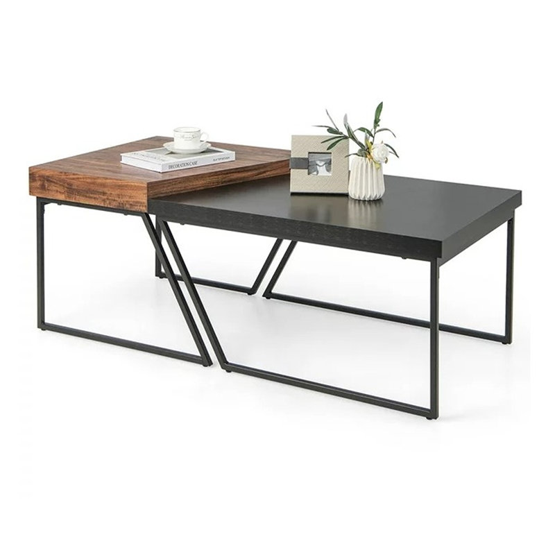 Ensemble de 2 tables d'appoint empilables Mulcahy