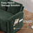 81" Sleeper Sofa Couch With Pullout Bed, Convertible Sleeper Sectional For Living Room, Comfortable Modular Couchs With Storage-1325766822