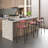 Upholstered Counter Stool with Metal Frame-705298920