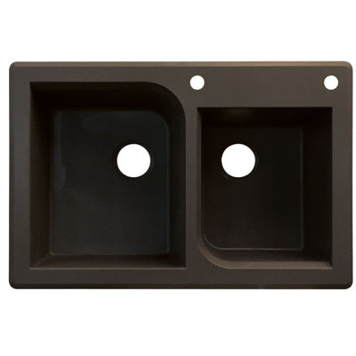 Évier de cuisine à double cuves l 33 po x l 22 po Radius